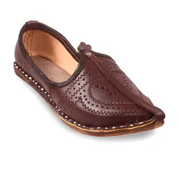 Apratim Men Textured Laser Cut Mojaris-picture-39