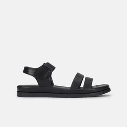 Marc Loire Textured Open Toe Flats With Backstrap image 4