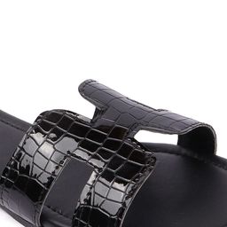 ADIVER Textured Open Toe Flats image 2