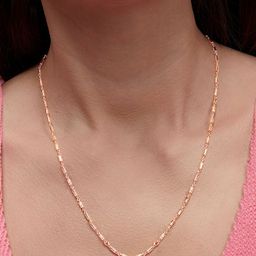 AIKA BY MINUTIAE Brass Rose Gold-Plated Minimal Chain-20