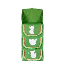 Kuber Industries Green Printed Wardrobe Organizers-23