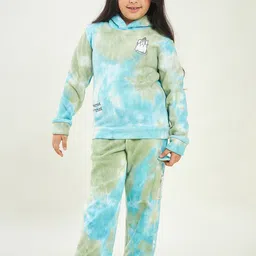 Stylo Bug Girls Dyed Hooded T Shirt With Trousers-image-87