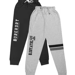 Todd N Teen Boys Pack Of 2 Solid Pure Cotton Joggers-image-64