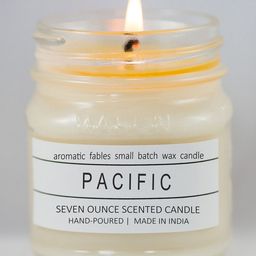 Aromatic Fables White Scented Candle Square Glass Jar-2