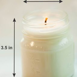 Aromatic Fables White Scented Candle Square Glass Jar image 2