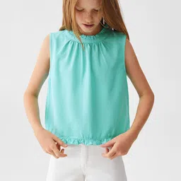 Mango Kids Ruffles Sleeveless Top-image-75