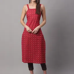 FERANOID Ethnic Motifs Printed Pure Cotton Indie Prints Kurta-53