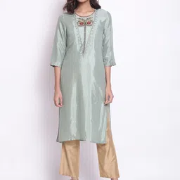 WISHFUL Women Blue Kurta-picture-50