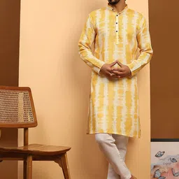 Rawayi Men Printed Flared Sleeves Kurta-image-16