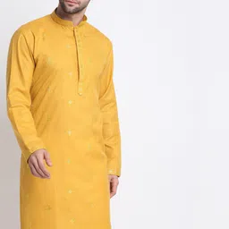 KRAFT INDIA Men Embellished Cotton Kurta-picture-33