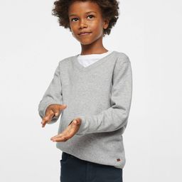Mango Kids Boys V-Neck Sustainable Pullover-49