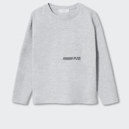 Mango Kids Boys Solid Pure Cotton Sustainable T-shirt-picture-7