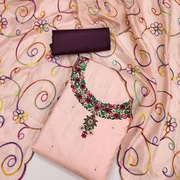 KALINI Embroidered Unstitched Dress Material-image-85