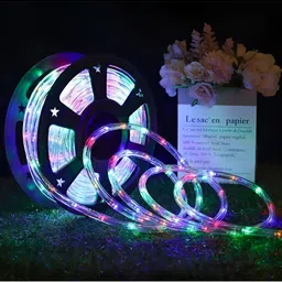 ENORMITY Blue & Red Rice Shape Bulb String Lights image 3