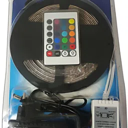 ENORMITY 2-Pcs Red & Blue Rice Shaped LED String Lights Rope With Remote image 3