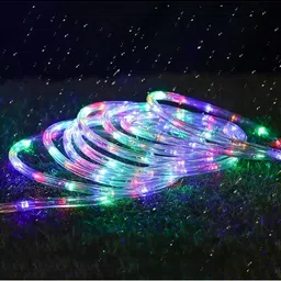 ENORMITY Blue & Red Rice Shape Bulb String Lights image 5