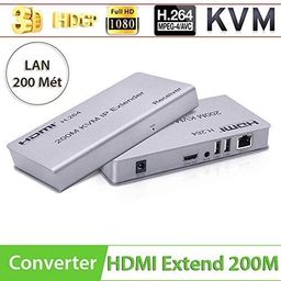 foxaa KVM 200 Meter, H.264 HDMI and KVM Extender Over IP Transmit HDMI Plus KVM Signals up to 200 Meters by a Single CAT5/5e/6 Cable at fullHD 1080P@60HZ. image 4