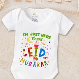 Babywish Infants Eid Printed Cotton Bodysuit-image-72