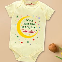 Babywish Infants Eid Printed Cotton Bodysuit-image-69