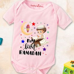 Babywish Infants Eid Printed Cotton Bodysuit-image-70