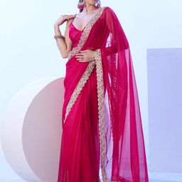 Mitera Embellished Beads and Stones Saree-image-54