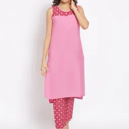 AURELIA Women Pink Kurta with Trousers-image-56