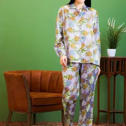 AV2 Floral Printed Shirt With Pyjamas-picture-53