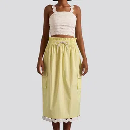 Muvazo Cotton blend Swirl'Sway Top With Skirt Co-Ords Set-picture-38