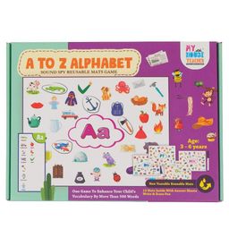 My House Teacher 26Pcs A To Z Alphabet Sounds Ispy Reusable Mats Set-5