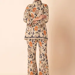 INDYA Floral Printed Tunic With Trousers-picture-37