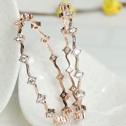 Priyaasi Rose Gold-Plated & AD Stone-Studded Bangles-image-60