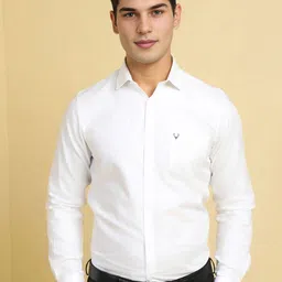 Allen Solly Men Spread Collar Micro Ditsy Printed Cotton Slim Fit Formal Shirt-picture-46