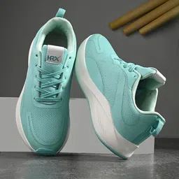 HRX by Hrithik Roshan Women Green Mesh Flyknit Running Marking Shoes-image-9