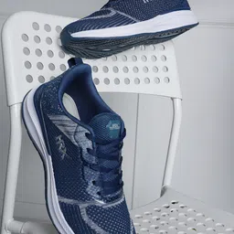 HRX by Hrithik Roshan Men Teal Blue & Grey Flyknit Mesh Marking Running Shoes-picture-22