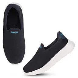 KRAASA Men Mesh Cushioned Footbed Non-Marking Walking Shoes-picture-39