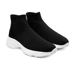 Bxxy Men Lightweight Mid Top Mesh Contrast Sole Slip-On Sneakers-image-90