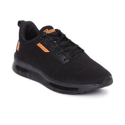 Paragon Men Black Mesh Running Non-Marking Shoes-picture-7