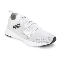 Puma Men Flyer Runner Brand Logo-Printed Textile Running Sports Shoes-26