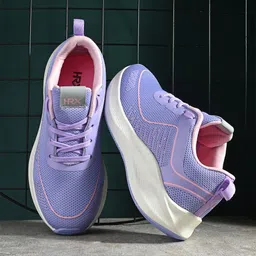 HRX by Hrithik Roshan Women Purple & White Memory Foam Mesh Running Shoes-image-48