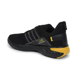 Liberty Men Black Mesh Running Non-Marking Shoes image 2