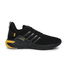 Liberty Men Black Mesh Running Non-Marking Shoes image 3