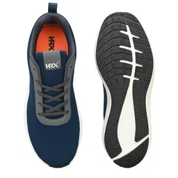 HRX by Hrithik Roshan Men Teal Blue & White Memory Foam Mesh Running Shoes image 5