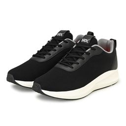 HRX by Hrithik Roshan Men Black & White Memory Foam Mesh Running Shoes image 5