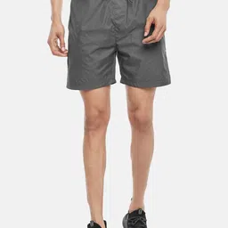 Ajile by Pantaloons Men Grey Slim Fit Sports Shorts-image-37