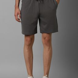Louis Philippe Men Mid-Rise Slim Fit Sports Shorts-image-60