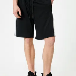 Koton Men Mid-Rise Sports Shorts-image-91