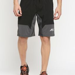 AESTHETIC NATION Men Black Sports Shorts-image-53