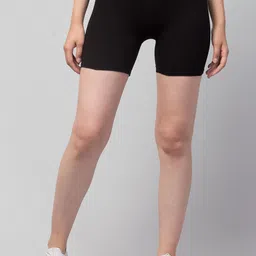 Apraa & Parma Girls Skinny Fit Mid-Rise Cotton Sports Shorts-image-82