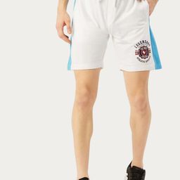 AMSWAN Men Colourblocked Pure Cotton Low-Rise Running Sports Shorts-picture-40