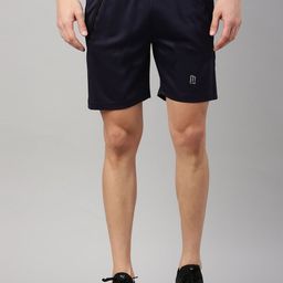 Maniac Men Navy Blue Slim Fit Running Sports Shorts-picture-45